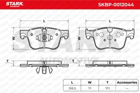 STARK RECAMBIOS SKBP0012044 - BRAKE PAD SET, DISC BRAKE