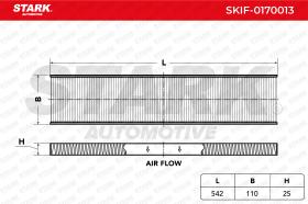 STARK RECAMBIOS SKIF0170013 - FILTER, INTERIOR AIR
