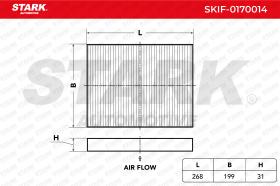 STARK RECAMBIOS SKIF0170014 - FILTRO DE HABITACULO