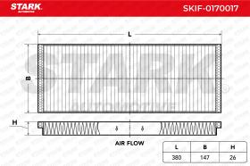 STARK RECAMBIOS SKIF0170017 - FILTER, INTERIOR AIR