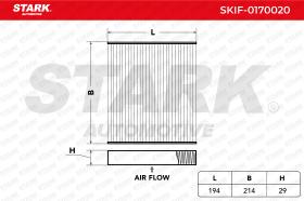 STARK RECAMBIOS SKIF0170020 - FILTRO DE HABITACULO