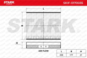 STARK RECAMBIOS SKIF0170035 - FILTER, INTERIOR AIR