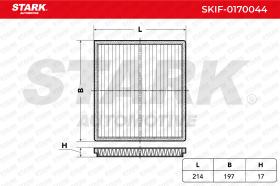 STARK RECAMBIOS SKIF0170044 - FILTER, INTERIOR AIR
