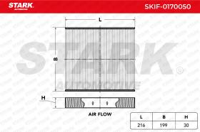 STARK RECAMBIOS SKIF0170050 - FILTER, INTERIOR AIR