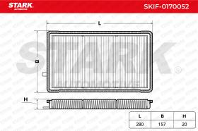STARK RECAMBIOS SKIF0170052 - FILTER, INTERIOR AIR