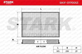 STARK RECAMBIOS SKIF0170053 - FILTER, INTERIOR AIR