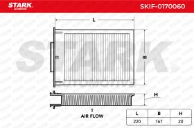 STARK RECAMBIOS SKIF0170060 - FILTER, INTERIOR AIR