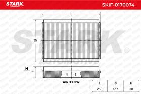 STARK RECAMBIOS SKIF0170074 - FILTER, INTERIOR AIR