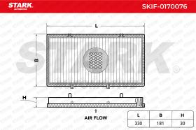 STARK RECAMBIOS SKIF0170076 - FILTRO DE HABITACULO