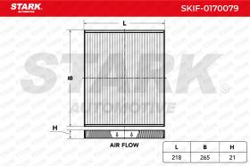 STARK RECAMBIOS SKIF0170079 - FILTER, INTERIOR AIR