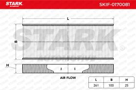 STARK RECAMBIOS SKIF0170081 - FILTER, INTERIOR AIR