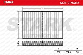 STARK RECAMBIOS SKIF0170083 - FILTER, INTERIOR AIR