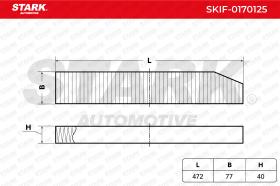 STARK RECAMBIOS SKIF0170125 - FILTER, INTERIOR AIR