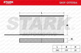 STARK RECAMBIOS SKIF0170154 - FILTRO DE HABITACULO