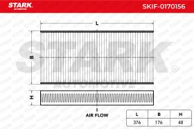 STARK RECAMBIOS SKIF0170156 - FILTER, INTERIOR AIR