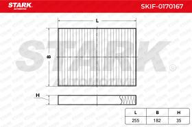 STARK RECAMBIOS SKIF0170167 - FILTER, INTERIOR AIR