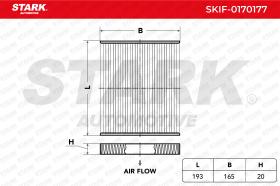 STARK RECAMBIOS SKIF0170177 - FILTER, INTERIOR AIR