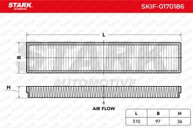 STARK RECAMBIOS SKIF0170186 - FILTER, INTERIOR AIR