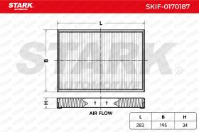 STARK RECAMBIOS SKIF0170187 - FILTER, INTERIOR AIR