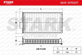 STARK RECAMBIOS SKIF0170217 - FILTER, INTERIOR AIR