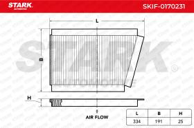 STARK RECAMBIOS SKIF0170231 - FILTER, INTERIOR AIR