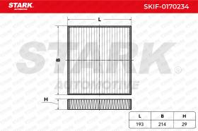 STARK RECAMBIOS SKIF0170234 - FILTRO DE HABITACULO
