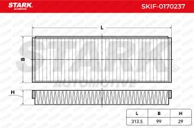 STARK RECAMBIOS SKIF0170237 - FILTRO DE HABITACULO