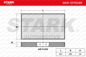 STARK RECAMBIOS SKIF0170239 - FILTER, INTERIOR AIR