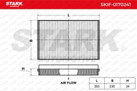 STARK RECAMBIOS SKIF0170241 - FILTER, INTERIOR AIR