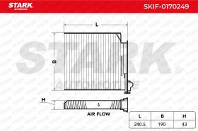 STARK RECAMBIOS SKIF0170249 - FILTRO DE HABITACULO