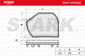 STARK RECAMBIOS SKIF0170251 - FILTER, INTERIOR AIR