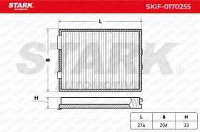 STARK RECAMBIOS SKIF0170255 - FILTER, INTERIOR AIR