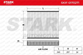 STARK RECAMBIOS SKIF0170271 - FILTRO DE HABITACULO