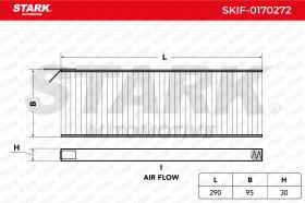 STARK RECAMBIOS SKIF0170272 - FILTER, INTERIOR AIR