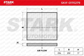 STARK RECAMBIOS SKIF0170279 - FILTER, INTERIOR AIR