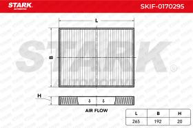 STARK RECAMBIOS SKIF0170295 - FILTER, INTERIOR AIR