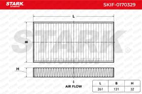 STARK RECAMBIOS SKIF0170329 - FILTER, INTERIOR AIR