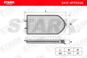 STARK RECAMBIOS SKIF0170346 - FILTER, INTERIOR AIR