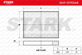 STARK RECAMBIOS SKIF0170348 - FILTER, INTERIOR AIR