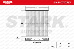 STARK RECAMBIOS SKIF0170353 - FILTRO DE HABITACULO