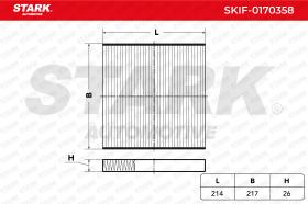 STARK RECAMBIOS SKIF0170358 - FILTER, INTERIOR AIR