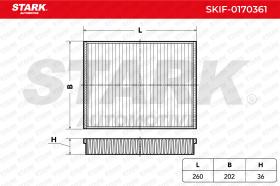 STARK RECAMBIOS SKIF0170361 - FILTER, INTERIOR AIR