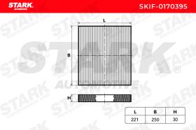 STARK RECAMBIOS SKIF0170395 - FILTER, INTERIOR AIR