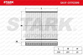 STARK RECAMBIOS SKIF0170399 - FILTER, INTERIOR AIR