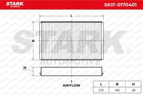 STARK RECAMBIOS SKIF0170401 - FILTER, INTERIOR AIR