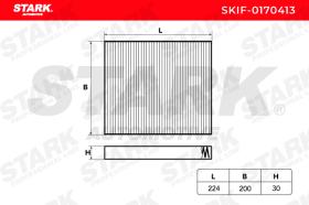 STARK RECAMBIOS SKIF0170413 - FILTER, INTERIOR AIR