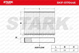 STARK RECAMBIOS SKIF0170446 - FILTER, INTERIOR AIR