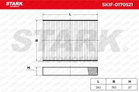 STARK RECAMBIOS SKIF0170521 - FILTER, INTERIOR AIR