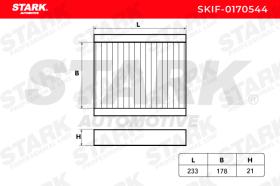 STARK RECAMBIOS SKIF0170544 - FILTER, INTERIOR AIR