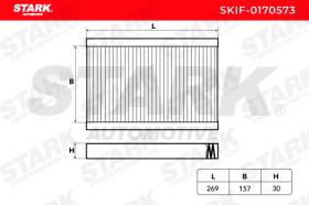 STARK RECAMBIOS SKIF0170573 - FILTER, INTERIOR AIR